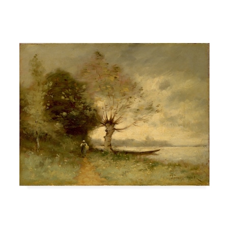 Trademark Fine Art Trouillebert 'Bank of the Loire near Chouze' Canvas Art, 35x47 AA01611-C3547GG